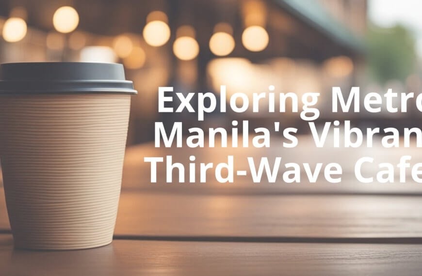 exploring metro manila's vibrant third wave cafes.