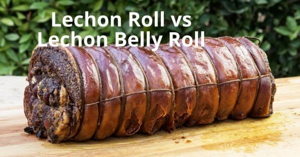 delicious differences: lechon roll vs lechon belly roll.