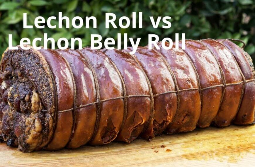 delicious differences: lechon roll vs lechon belly roll.
