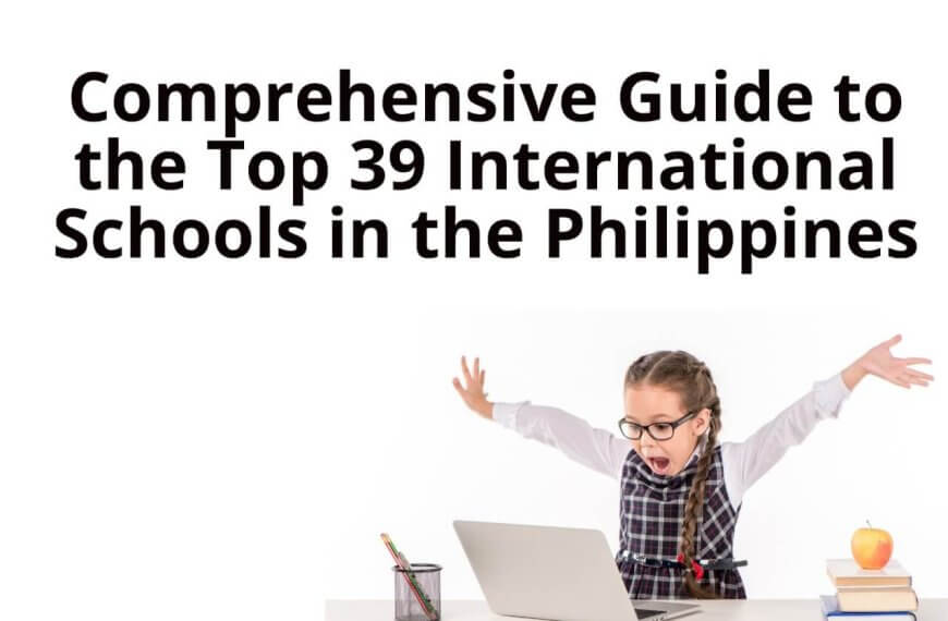 comprehensive guide to the top 39 international schools in the philippines, navigating excellence.