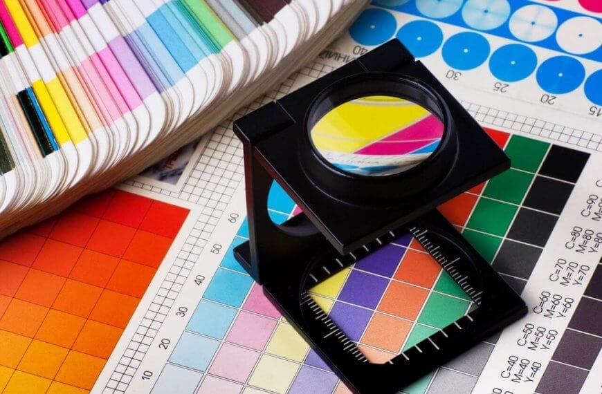 A set of color swatches on a table in Metro Manila.