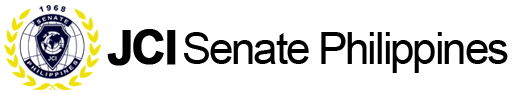 Seal of the Philippine Senate featuring a shield and eagle with text The Senate of the Philippines in black